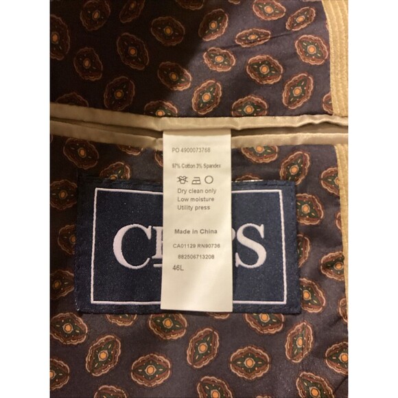 Chaps Ralph Lauren Corduroy Blazer Men’s 46L Ralphcore Preppy Light Academia - Picture 14 of 14